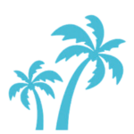 Blue Palm Tree